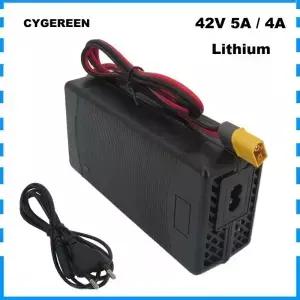 36V 37V 이온 고속 충전기 42V 5A 4A XT60 10S 20AH 스마트 18650 배터리 팬
