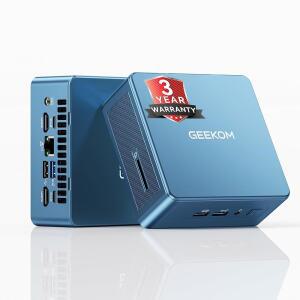 GEEKOM 미니 PC[비즈니스 비용 절약 스타] (저전력), 16RAM/512GB 커버), 듀얼 IT12(3년 USB 11 데스크탑 SSD(LPDDR가 PC 아님) i5-12450H 프로 컴퓨터, 4/8K(UHS-II) 인텔 윈도우 12세대