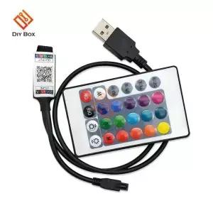 원격 제어 LED 조명 24 키 IR 블루투스 WIFI RGB 조광기 컨트롤러 라이트 스트립