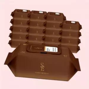 스마트 고평량 써밋82g 브라운 70매 20팩 캡형 엠보 아기물티슈 4647895