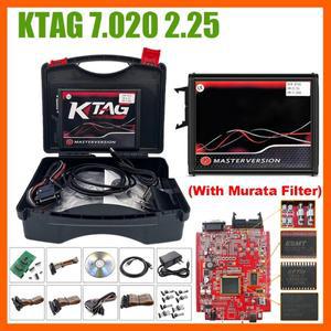 KTAG 7.020 2.25 온라인 EU 레드 PCB 4 LED 무제한 칩 튜닝 도구 Ksuit 프로그래머 (Murata 필터 포함)