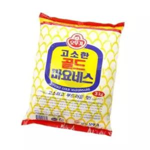 오뚜기 골드 마요네즈 파우치 3Kg 업소용 식당용 대용량 고소한 파우치마요네즈 마요네스