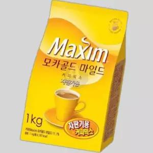 맥심 모카골드 마일드 커피믹스 자판기용 리필커피 스틱커피 인스턴트커피 1kg 커피파우더 자판기커피