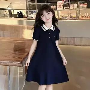 피넨셔츠원피스 단체합창복 여아 이벤트 성가대 연주회 여름 반팔원피스 주니어 초