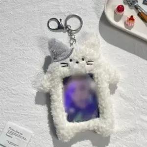 [하프클럽/]키링 인형 포카꾸미기 포토카드 포카홀더 포토 털고양이 카드