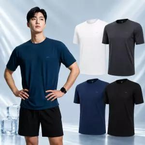남성 냉감 반팔티 남성 아이스티셔츠 기능성 쿨링티 운동 헬스 러닝 작업복 티셔츠 A26T218