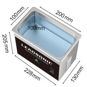 LEADSONIC 초음파 세척기 2L  크기 200x100x100mm 가정용