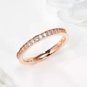 [비앤비골드] 14K 1.5mm 큐빅볼 가드링 올밴드 반지 NPR41436
