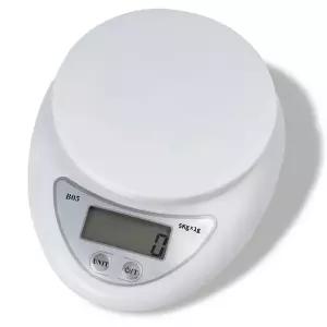 5kg/1g 디지털 주방 저울 LCD 디스플레이 전자식 음식 저울타레 기능 포함 베이킹 요리 가정용으로 g/lb/oz