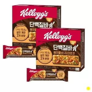 [하프클럽/기타]켈로그 단백질바k 헤이즐넛 다크초코 40g 총6개입