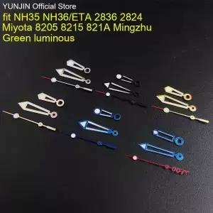 시계 바늘 빛나는 NH 35 ETA 2836 2824 Miyota 8205 8215 무브먼트