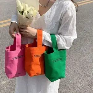 숄더백 컬러풀 미니 에코백 토트백 DW-SLT-A44 일상 가방 여성토트백 여성백팩 캔버스백