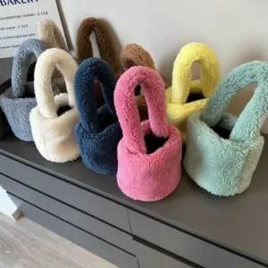 겨울가방 겨울 손가방 토트백 미니 양털 뽀글 여성토트백 여성백팩 캔버스백 여름가방