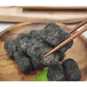 [오부자식품] 흑임자 고소한 인절미떡 40개 간편한 맛있는 간식 다과 디저트 선물