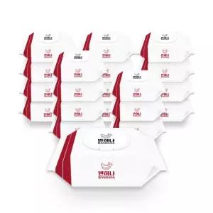 반하나 화이트는 물티슈 100매 캡 x 20팩 36gsm