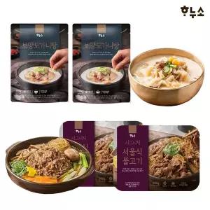 [하누소]보양 도가니탕 700g 2팩+ 서울식 소불고기 500g 2팩