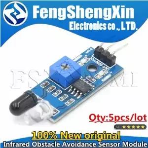 LM393 스마트 자동차 로봇 반사 광전 IR 적외선 장애물 회피 센서 모듈 Arduino DIY 키트용 3 핀 5 개