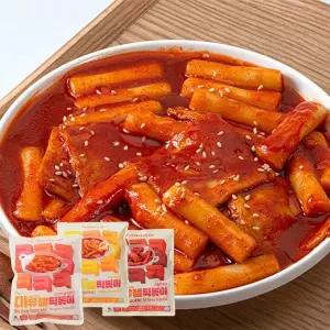굿커머스 삼시오끼 오리지널+국물+기름 떡볶이 3종세트