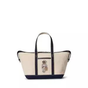 폴로 랄프로렌 랄프 로렌 여성 베어 캔버스 미니 쇼퍼 토트 WAPOBAG0G620525999 LE