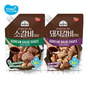 [동원] 하루미 소갈비양념 500g x 3개/돼지갈비양념[36023793]
