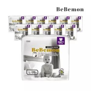 [베베몬]에코네이버 팬티형 유아기저귀 대형(L) 8~12kg(26매입) x 12Pack(3Box)