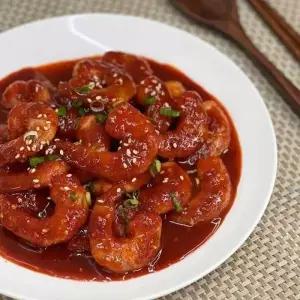 삼삼한 삼채 양념 깐 새우장500g 2통