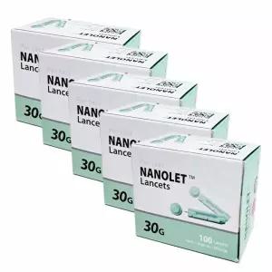 나노렛 란셋 30G 100개입 x 5개 / 일회용 사혈 채혈침