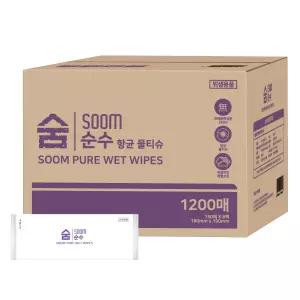 숨 순수 크린 일매용 물티슈 1200매