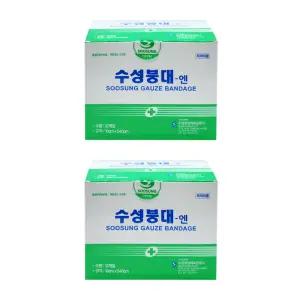 수성 거즈붕대 엔 4인치 10cm X 540cm (12개입) 상처 드레싱 응급처치 x2박스