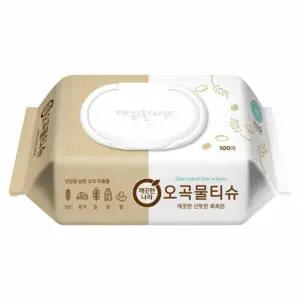 [깨끗한나라] 오곡물티슈 캡형100매x20