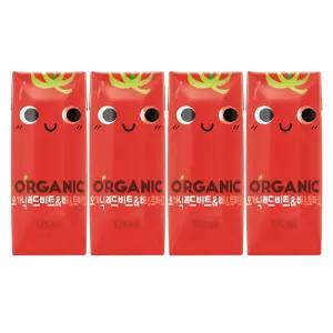롯데칠성 크니쁘니 오가닉주스 레드비트 토마토 125ml 24팩
