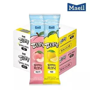 [매일유업]매일 얼려먹는 피크닉 85ml 혼합 48팩 (복숭아24팩 + 레몬24팩)