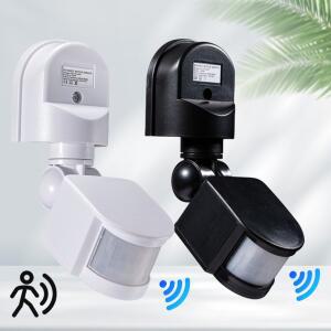 220V 모션 센서 PIR 운동 감지기 적외선 회전 야외 DC12V 스위치