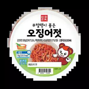 반찬단지 무말랭이 품은 오징어젓 1kg pet