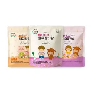 [보리보리/미소다]아기반찬 유아식 돼지랑땡 1개 + 치즈돈까스 1개 + 한우갈비탕 1개