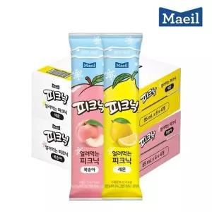 [매일] 얼려먹는 피크닉 85ml 혼합 48팩 (복숭아24팩 + 레몬24팩)