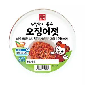 반찬단지 무말랭이 품은 오징어젓 1kg pet