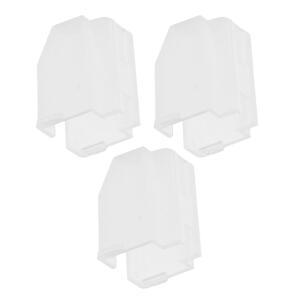 3pcs 교체 비닐 보호기 턴테이블 스타일러스 커버 플레이어 바늘 보호 커버 레코드 플레이어 용 재사용 가능한 커버