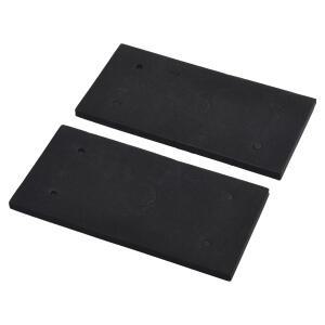 샌더 기계용 2PCS 백 패드 자체 접착식 폼 교체 매트 9035 연마 도구용 4개 구멍
