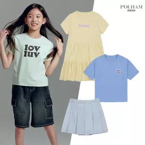 [최대35%][폴햄키즈 외] 여름부터 가을까지 반팔티/린넨/맨투맨/가디건/팬츠 외 100종