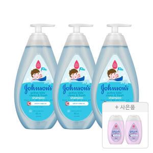 존슨즈 키즈 액티브 프레시 샴푸 500ml, 3개 + 증정(베드타임 로션 100ml, 2개)