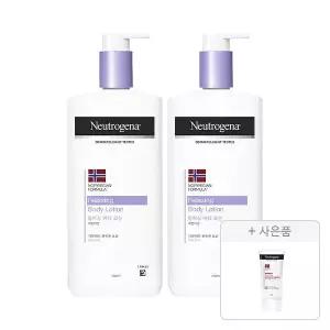 뉴트로지나 릴랙싱 바디 로션 450ml, 2개 +  증정(인텐스 리페어 시카 에멀젼 88ml, 1개)