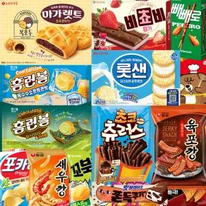 (아수라물류) 400종 인기과자 골라담기 / 스낵 파이 비스킷 초콜릿 사탕 젤리