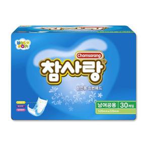 참사랑 소변용패드 일자형 30px6팩 속기저귀 요실금
