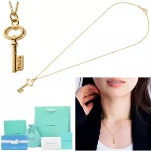 여자 티파니 골드 키 목걸이 열쇠 펜던트 선물 생일 기념일 여자친구 와이프