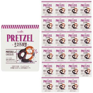삼진 초코 프레첼 45g 24개입 1박스 안주 간식