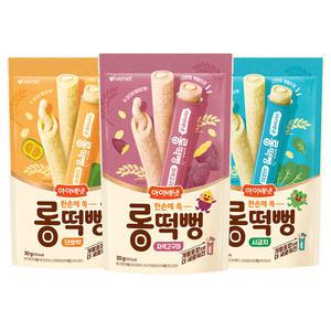 [아이배냇] 롱떡뻥(3종세트) 쌀과자