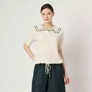 [BCBG] 세일러 카라 니트 탑 B4M4K412