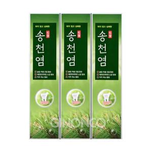 메디안 송천염 치약 120g (3입) 1개 솔잎향 멘톨 자연색소