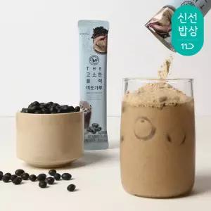 [산과들에] 더고소한블랙미숫가루스틱25g 100봉 / 선식 식사대용 미숫가루 흑미 검은콩 간식